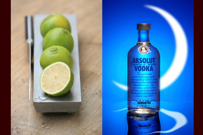 Nature morte Absolut Vodka